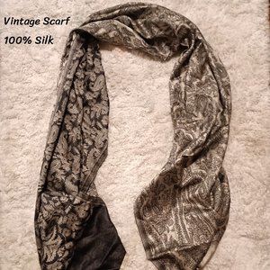 Petrusse gray large silk scarf